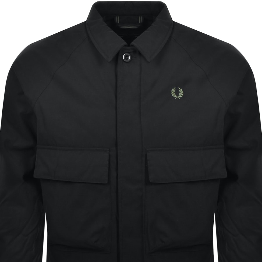 Fred Perry Padded Jacket Black Mainline Menswear